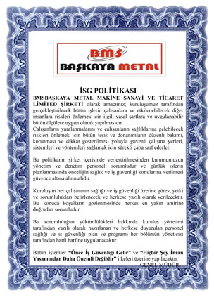 İSG Politikası